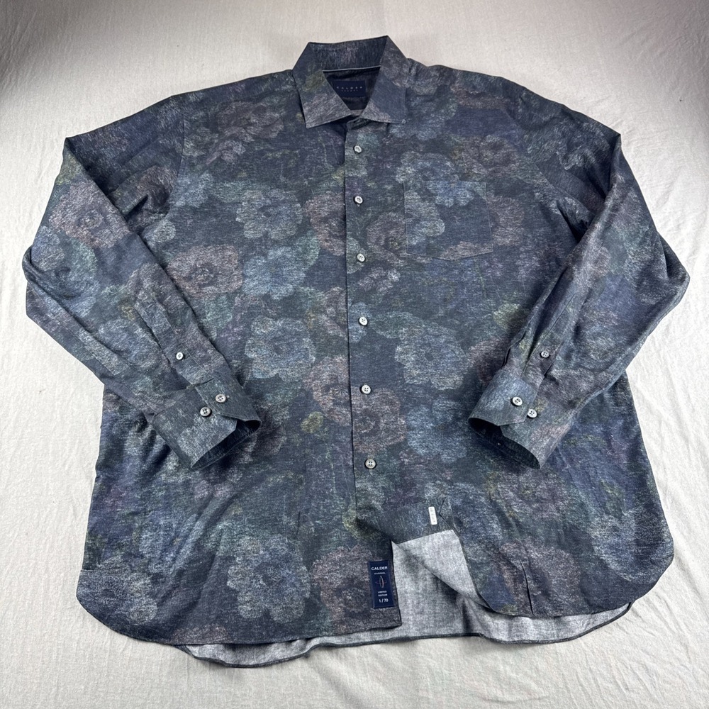 Calder Carmel Shirt Mens XL Floral Button Up Limited Edition 1/70 Long Sleeve